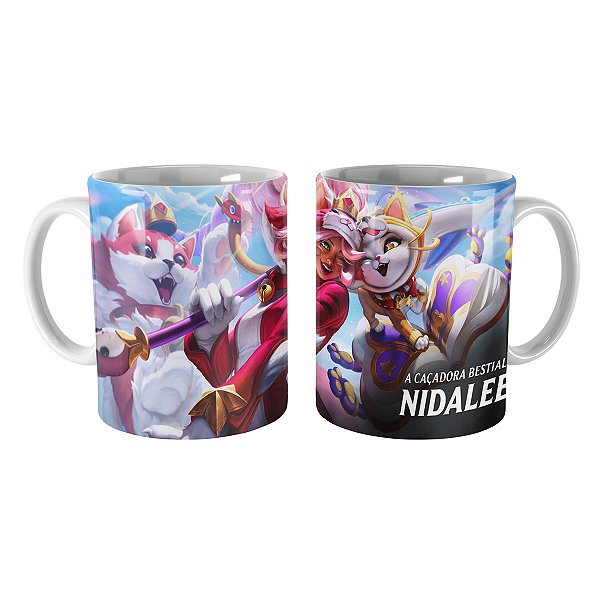 Caneca Nidalee Gatinha League of Legends Lol