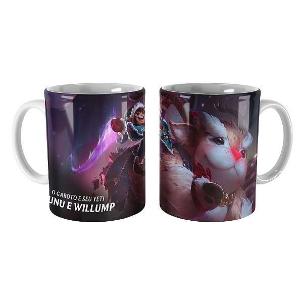 Caneca Nunu e Willump Natalinos League of Legends Lol