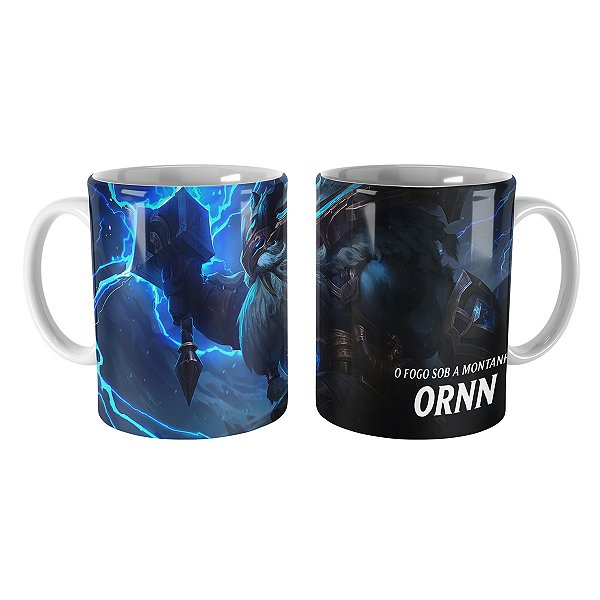 Caneca Ornn Senhor do Trovão League of Legends Lol