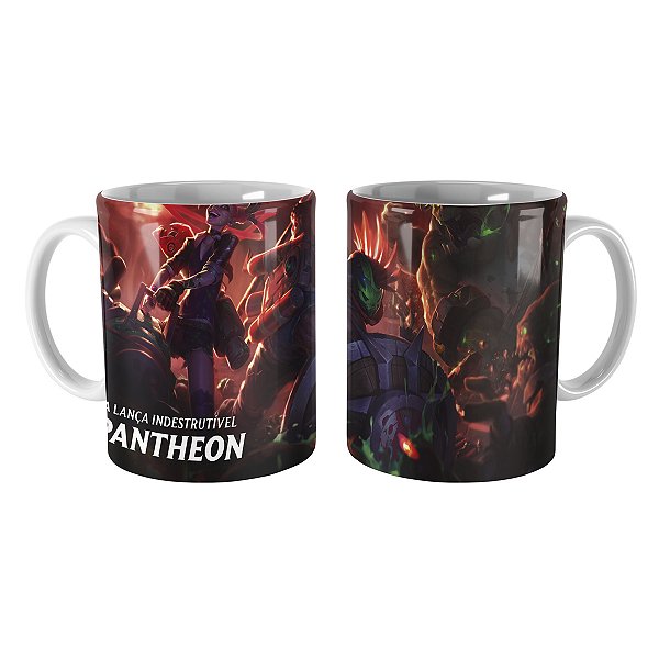 Caneca Pantheon Caça-Zumbis League of Legends Lol
