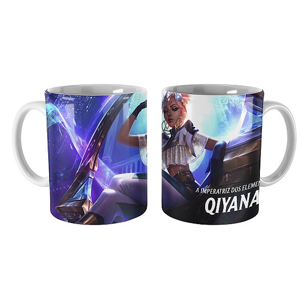 Caneca Qiyana True Damage de Prestígio League of Legends Lol