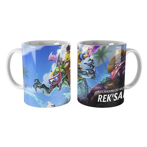 Caneca Rek'Sai Curtindo o Verão League of Legends Lol