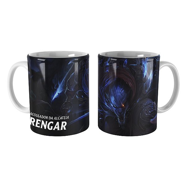 Caneca Rengar Caçador Noturno League of Legends Lol