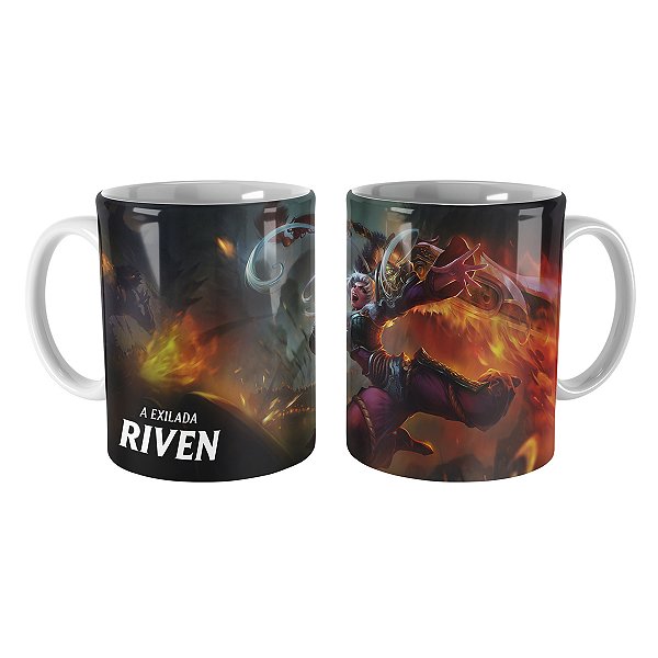 Caneca Riven Espada Dracônica League of Legends Lol