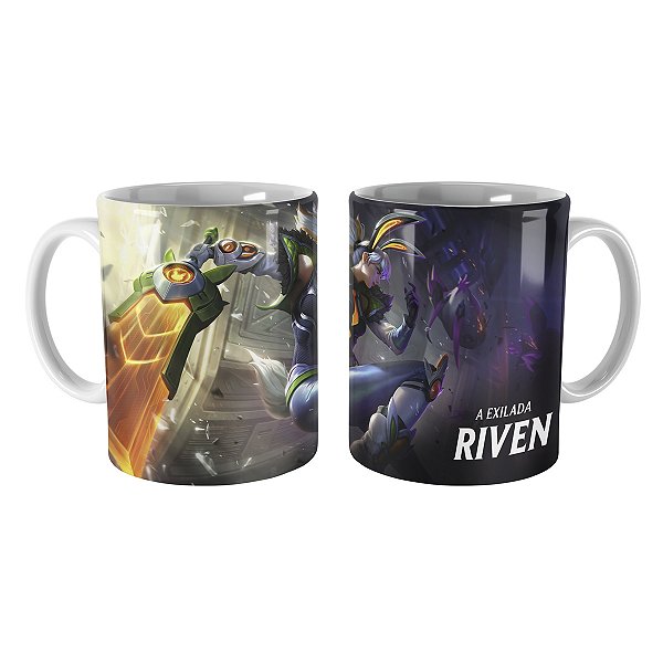 Caneca Riven Coelha de Batalha Prime League of Legends Lol