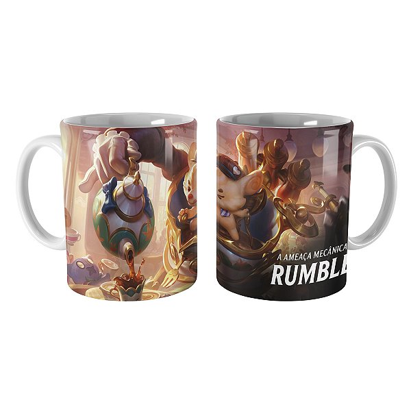 Caneca Rumble Kawaii Café League of Legends Lol