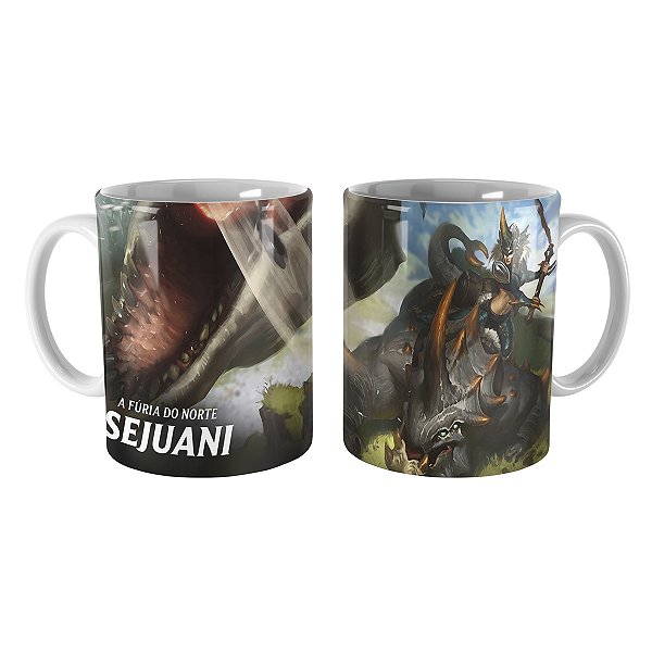 Caneca Sejuani Caçadora de Feras League of Legends Lol