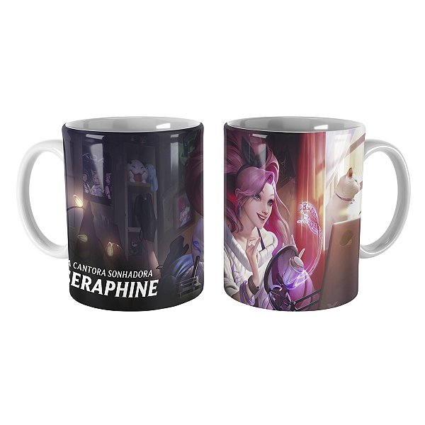 Caneca Seraphine K/DA ALL OUT Indie League of Legends Lol
