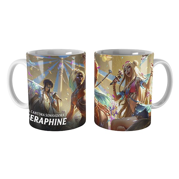 Caneca Seraphine Canção do Oceano League of Legends Lol