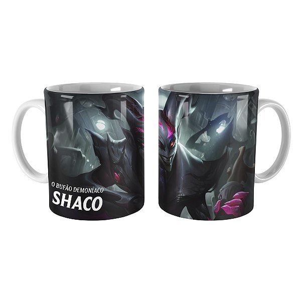 Caneca Shaco Pesadelo na Cidade do Crime League of Legends