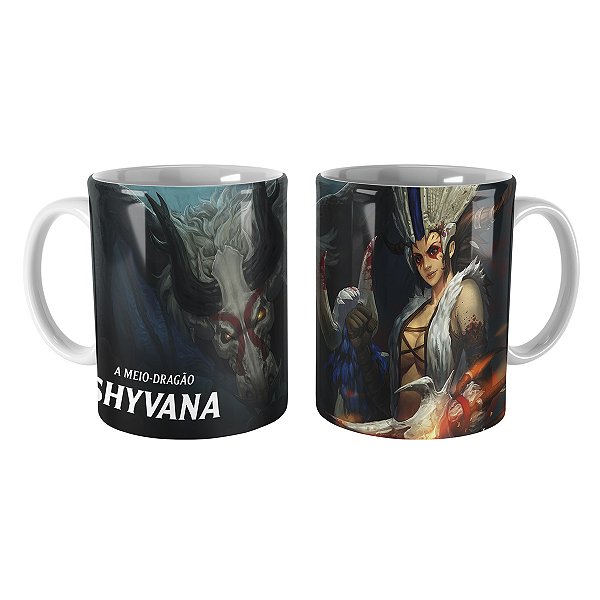 Caneca Shyvana Garras-de-Crânio League of Legends Lol