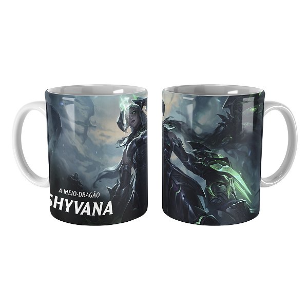 Caneca Shyvana Destruída League of Legends Lol