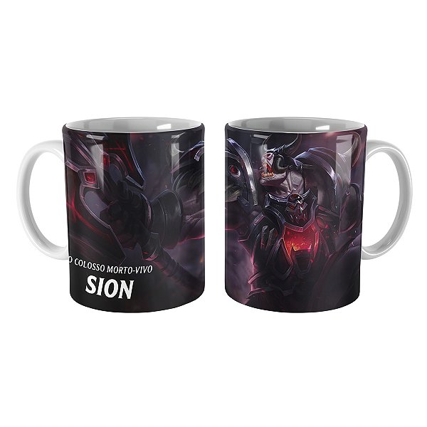 Caneca Sion Anunciador da Guerra League of Legends Lol