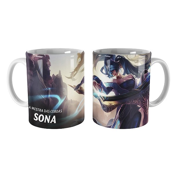 Caneca Sona League of Legends Lol