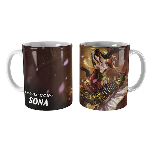 Caneca Sona Guqin League of Legends Lol