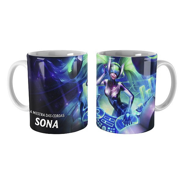 Caneca DJ Sona League of Legends Lol