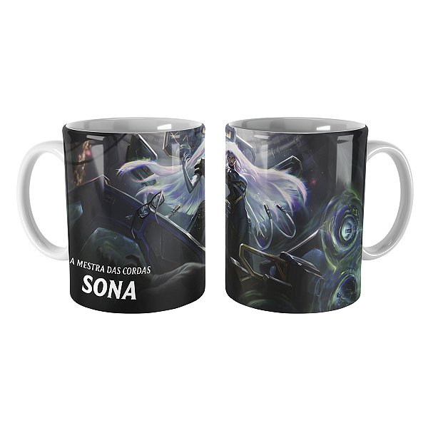 Caneca Sona PsyOps League of Legends Lol