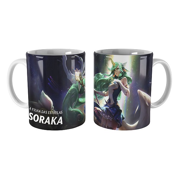 Caneca Soraka Guardiã Estelar League of Legends Lol
