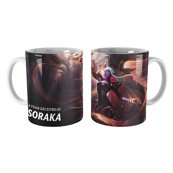 Caneca Soraka Emissária da Escuridão League of Legends Lol