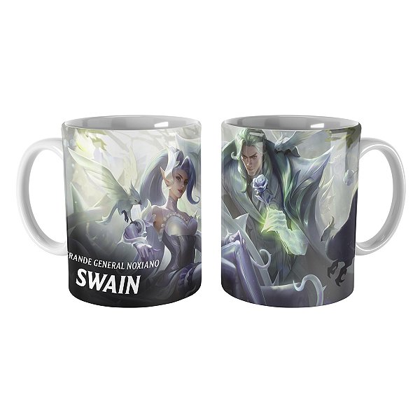 Caneca Swain Rosa de Cristal League of Legends Lol