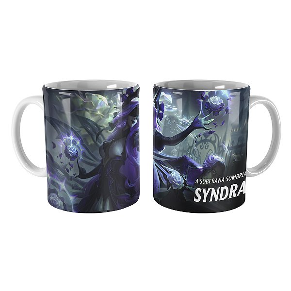 Caneca Syndra Rosa Definhada League of Legends Lol