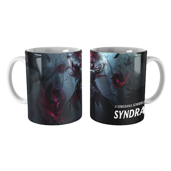 Caneca Syndra Congregação das Bruxas League of Legends Lol
