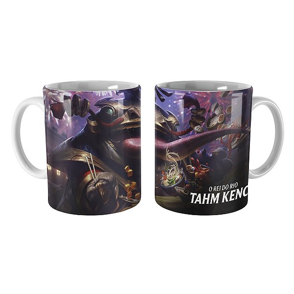Caneca Tahm Kench Imperador das Moedas League of Legends Lol