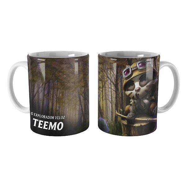 Caneca Teemo Texugo League of Legends Lol