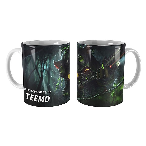 Caneca Teemo Esquadrão Ômega League of Legends Lol