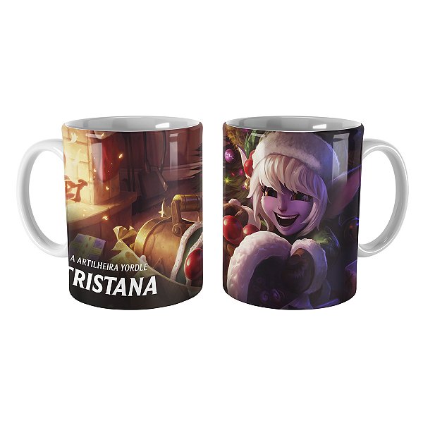 Caneca Tristana Duende Natalina League of Legends Lol