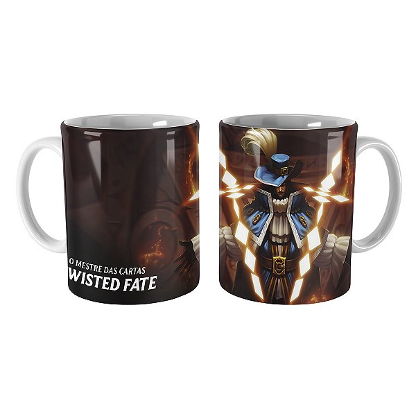 Caneca Twisted Fate Mosqueteiro League of Legends Lol
