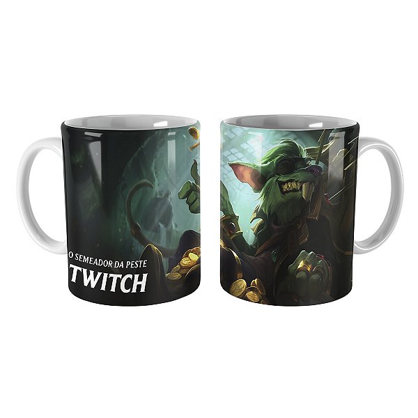 Caneca Twitch Rei do Crime League of Legends Lol