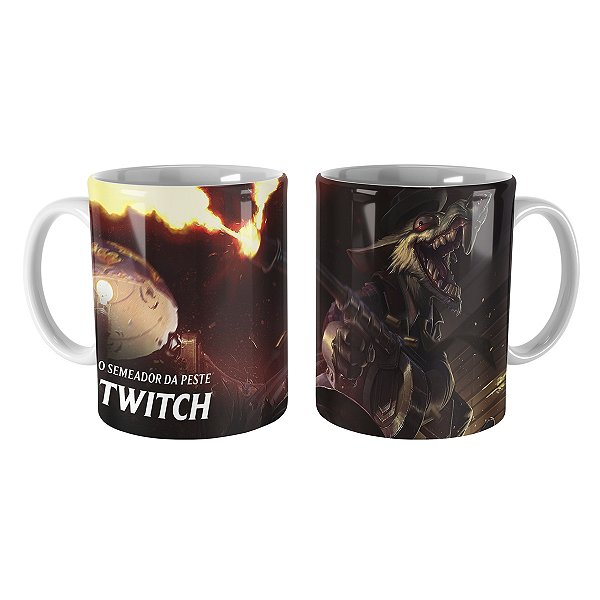 Caneca Twitch Cidade do Crime League of Legends Lol