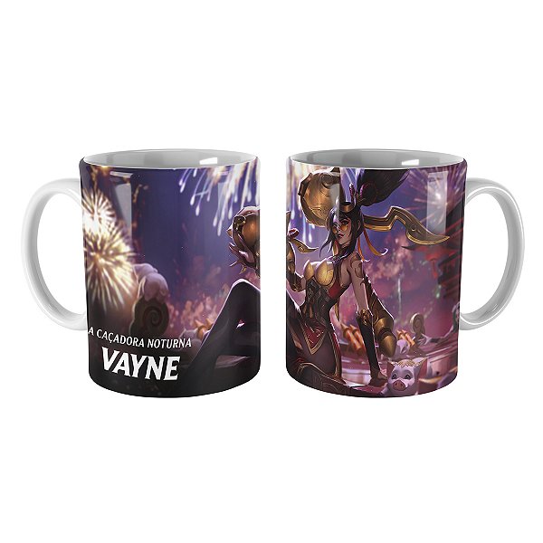 Caneca Vayne Fogos de Artifício League of Legends Lol