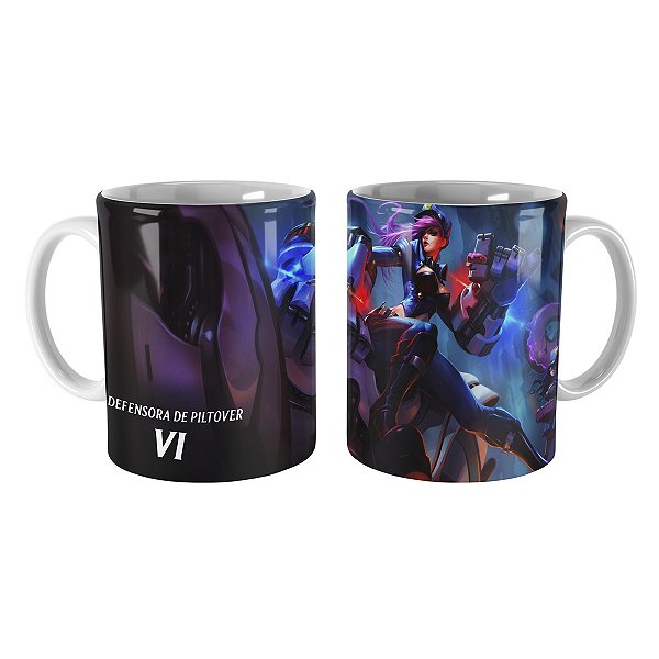 Caneca Vi Policial League of Legends Lol