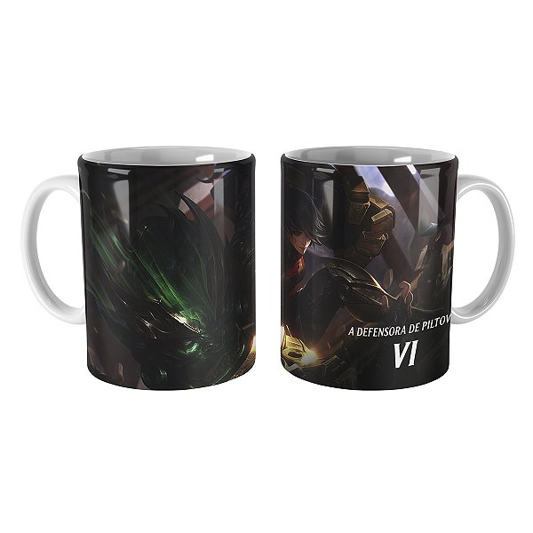Caneca Vi Reinos Combatentes League of Legends Lol