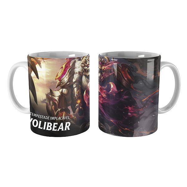 Caneca Volibear Dragão da Dualidade de Prestígio Lol