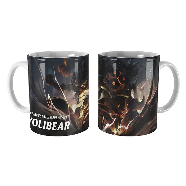 Caneca Volibear Tinta Sombria League of Legends Lol