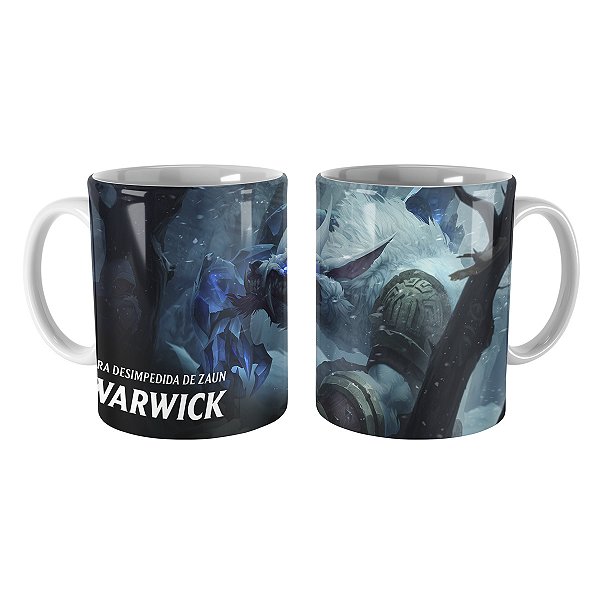 Caneca Warwick Caçador da Tundra League of Legends Lol