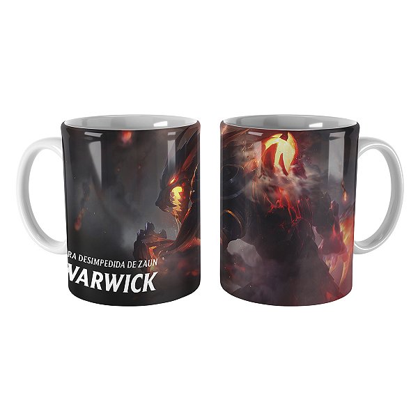 Caneca Warwick Presas de Fogo League of Legends Lol