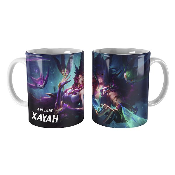 Caneca Xayah Guardiã Estelar League of Legends Lol