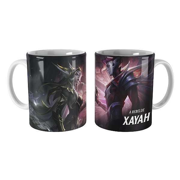 Caneca Xayah Pacto Quebrado League of Legends Lol