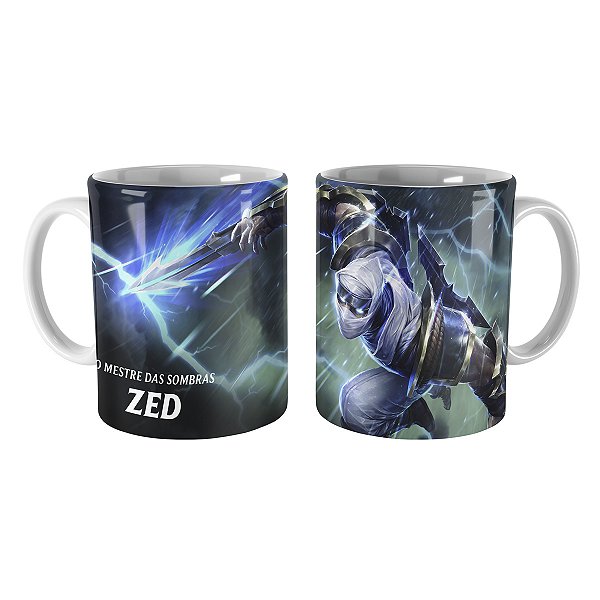 Caneca Zed Lâmina do Trovão League of Legends Lol