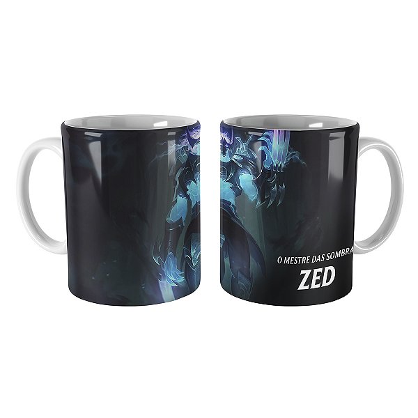 Caneca Zed Jurado de Morte League of Legends Lol