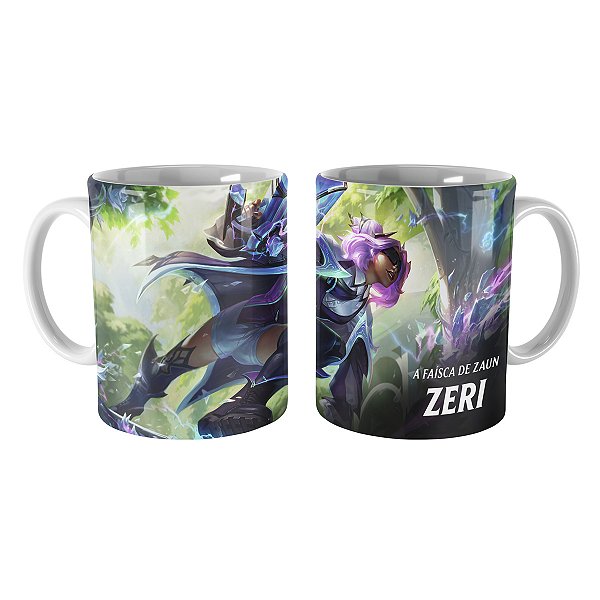 Caneca Zeri Rosa Definhada League of Legends Lol