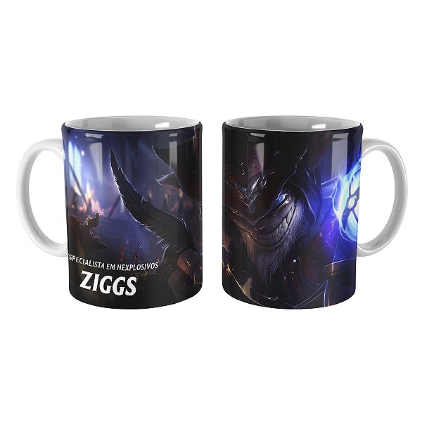 Caneca Ziggs Mestre Arcanista League of Legends Lol