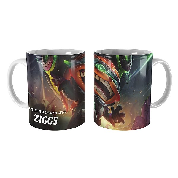 Caneca Ziggs Odisseia League of Legends Lol