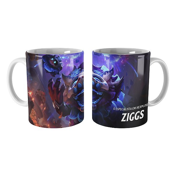Caneca Ziggs La Ilusión League of Legends Lol