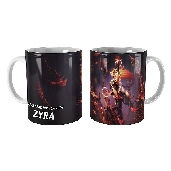 Caneca Zyra Fogo Silvestre League of Legends Lol