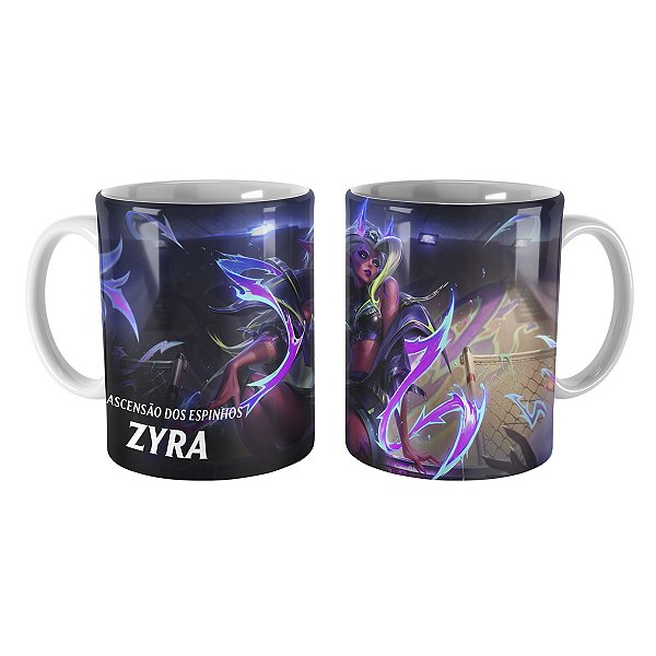 Caneca Zyra Demônios Urbanos League of Legends Lol